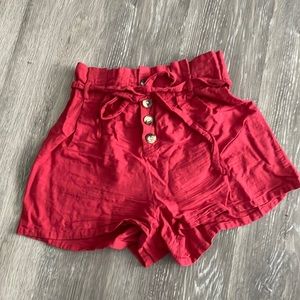 Cute Corral Red Derek heart paper bag short
